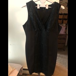 Black dress with lace
